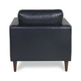thumbnail image 6 of Bickford Navy Blue Colored Leather Chair, 6 of 10