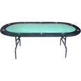 Trademark Poker 84" Texas Holdem Green Felt Poker Table
