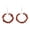 Gold Sand, variant on 10pairs Natural Healing Quartz Gemstone Round Dangle Hook Women Stone Earrings-Garnet