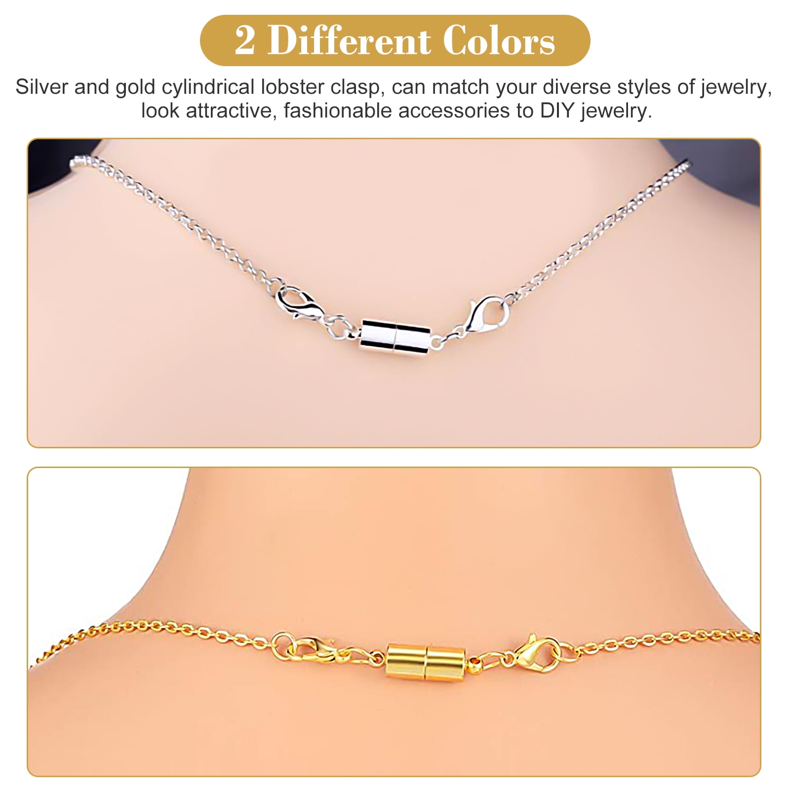 Multi Strand Clasps Lobster Clasp Necklace Magnetic Tube Lock Jewelry  Connectors - AliExpress