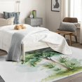 thumbnail image 4 of Palm Tree Rugs for Living Room Bedroom - Tree Rug 5x7 - Tropical Plants Carpet for Home Decor - Washable Non Slip Patterned Indoor Large Area Rug - Soft & Low Pile (ZL&901), 4 of 7