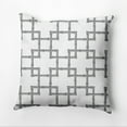 thumbnail image 3 of 16" x 16" Simply Daisy Mid Century Bamboo Design Polyester Accent Pillow, Grey (1 Count), 3 of 4