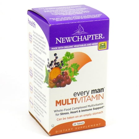 Every Man Whole Food Multivitamin By New Chapter - 24 (Best Whole Food Multivitamin For Men)
