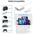 thumbnail image 6 of Apple Lightning to USB Camera Adapter with Charging Port for iPhone/iPad to Connect USB Flash Drive, SSD Hard Drive, Card Reader, Keyboard, Mouse, Hubs, MIDI, Plug & Play, 6 of 7