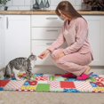 thumbnail image 3 of Pioneer Flower Floral Print Pattern Anti Fatigue Kitchen Rugs Set Of 2, Non Slip Washable Decorative Floor Mats for Kitchen Sink Laundry, 17"x30" and 17"x47", 3 of 6