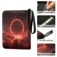 thumbnail image 4 of Game Card Storage Bag Collectible Trading Card Albums The 4-Pocket Card Binder With 50-Page Sleeve Can Hold 400 Game Cards Red Sun, 4 of 6