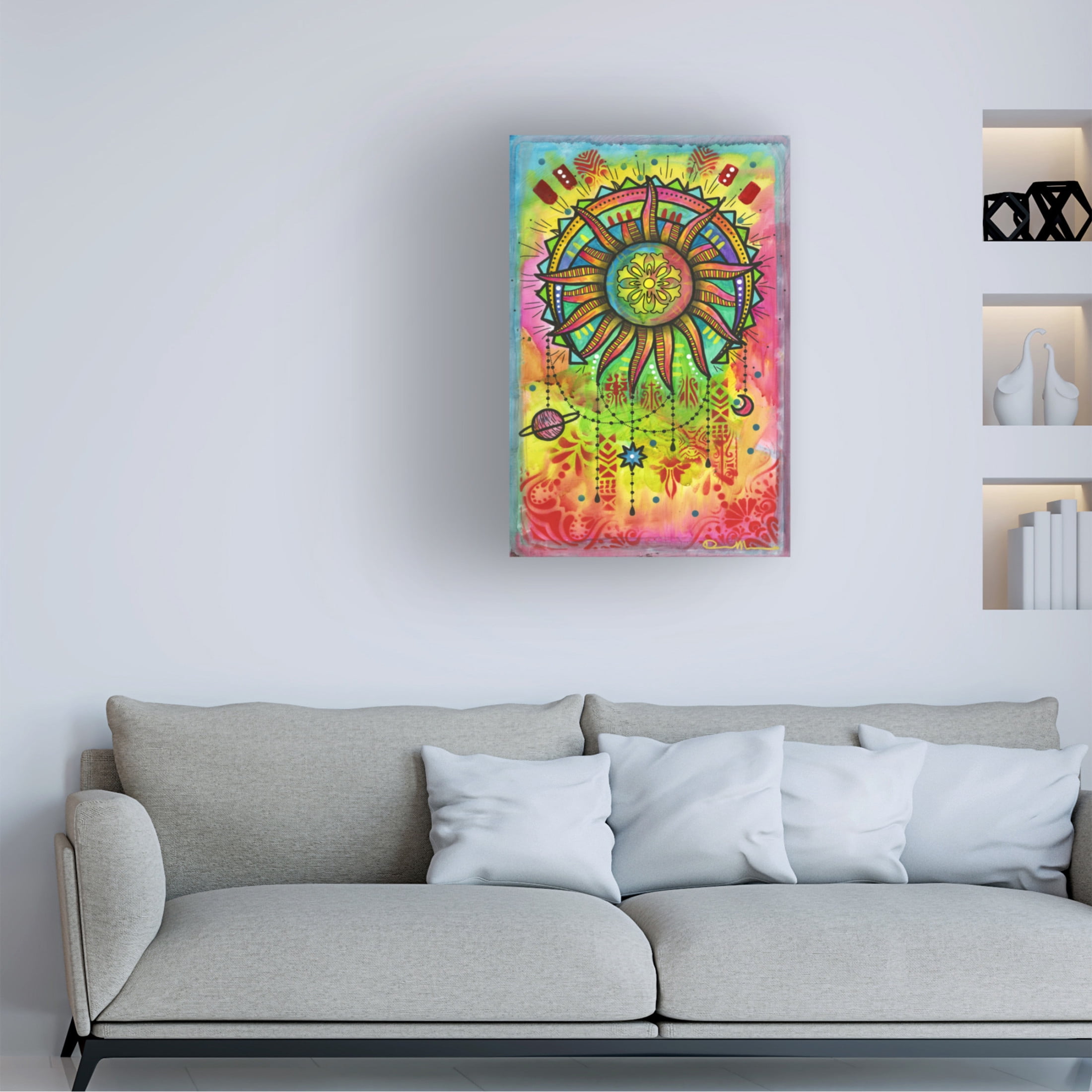 Canvas Wall Art - Dean Russo 'Cosmic Balance 1' Wall Art for Living Room, Bedroom, or Office Décor by Trademark Fine Art - 12 x 19 Inches