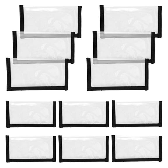 LINFANG 12Pcs Fishing Lure Wraps 2 Sizes Transparent PVC Fishing Bait Covers Puncture Resistant Bait Storage Protector for Storage