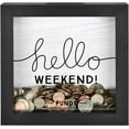 thumbnail image 2 of MCS Hello Weekend Fund Bank Shadowbox, Black Woodgrain, 2 of 6