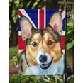 thumbnail image 3 of Carolines Treasures LH9602GF Corgi with English Union Jack British Flag Garden Flag Garden Size multicolor, 3 of 5