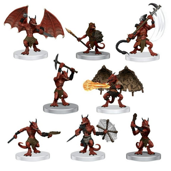 D&D Icons of The Realms: Kobold Warband | Tabletop RPG Miniatures | 8-Figure Set | Dungeons & Dragons Pre-Painted Models | By WizKids