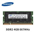 thumbnail image 3 of 1/2 Pcs Mémoire RAM DDR2 SODIMM Notebook 4 Go 2 Go 667Mhz PC2-5300s 800MHz PC2-6400S Non ECC Sans Tampon 1.8V CL5 2RX8 Ordinateur Portable 2 Pcs 2 Go DDR2 667Mhz, 3 of 5