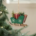 thumbnail image 4 of Christmas Tree Decorations,Wooden Sleigh Christmas Tree Ornament, 4 of 6