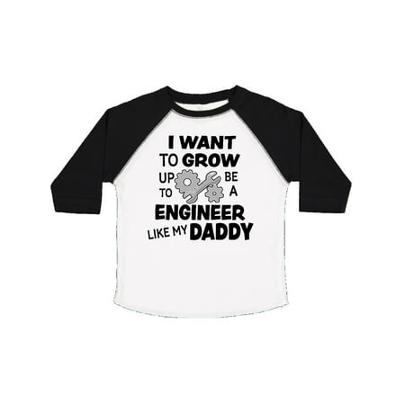 

Inktastic I Want To Grow up To Be a Engineer Like My Daddy Gift Toddler Boy or Toddler Girl T-Shirt