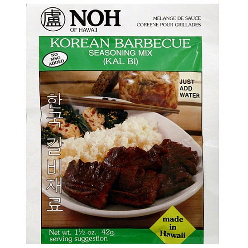 NOH of Hawaii Korean Barbecue Seasoning Mix, 1.5 oz, (Pack of 12