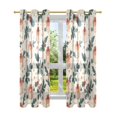 thumbnail image 7 of Yayeee Window Curtains Light Filtering 63"x52" Grommet Panel Pair Home Living Room Decor, Orange Christmas Box Pattern, 7 of 7