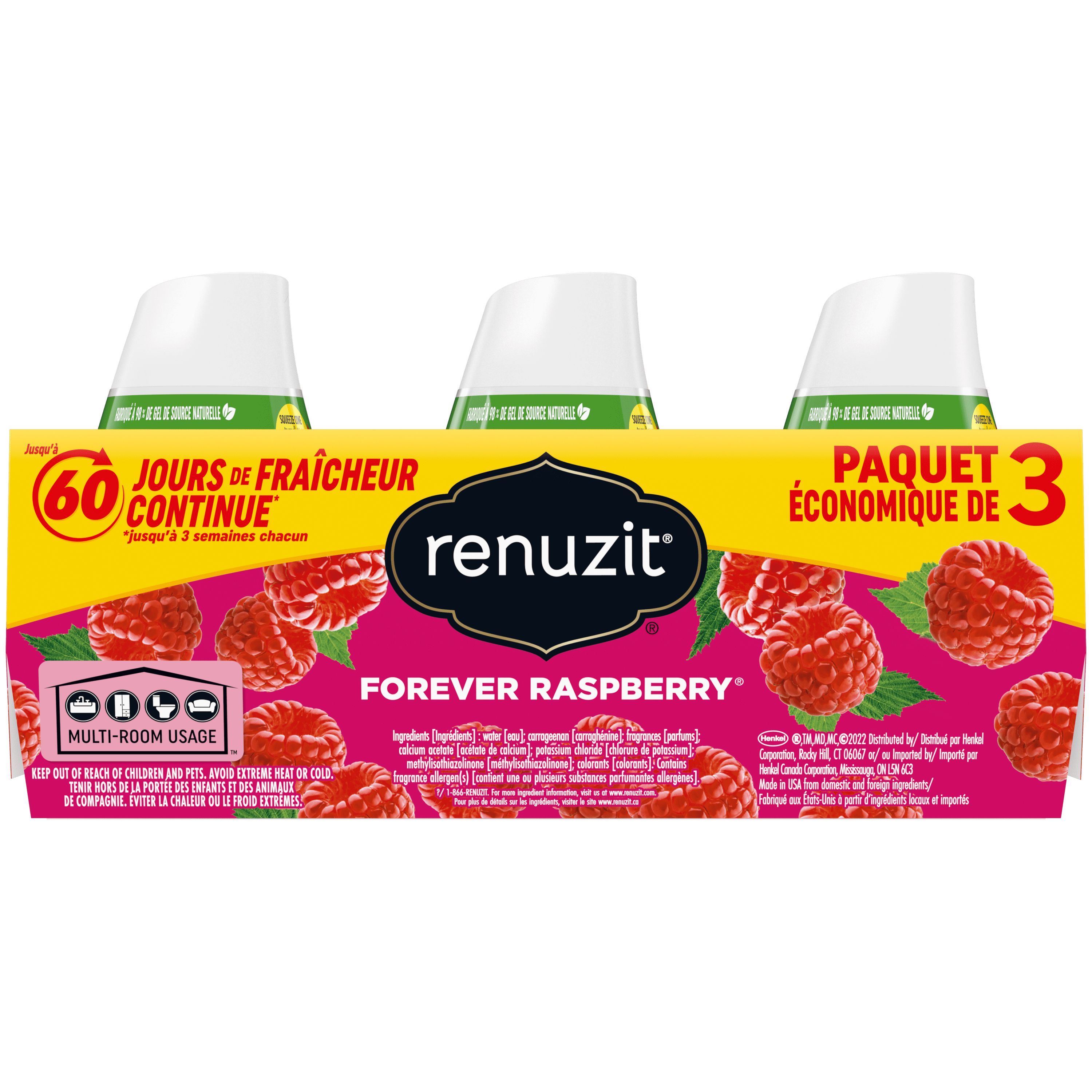 Buy Renuzit Adjustable Solid Gel Air Freshener Cone, Forever Raspberry
