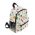 thumbnail image 2 of FORMRS Kids School Backpack with Front Zippered Pocket 12" Student Travel Daypack, Green Cute Vegetables, 2 of 6