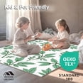 thumbnail image 4 of ODIKA 8'x10' Machine Washable Non-Slip Area Rug, Vintage Blossom Countryside Elegant Foliage Arrangement High Traffic Rug, White, 552881, 4 of 5
