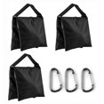 thumbnail image 1 of 3 Pack Black Heavy Duty Sandbag with Hooks for Camera Tripod, 1 of 5