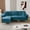 Blue, variant on Wiilayok Velvet Modular Sectional Sofa,L Shaped Sectional Sofa Couch with Ottoman&Gold Legs,Comfy 3 Seater Sofa for Living Room Bedroom Apartment(Orange, 91" L Shaped)
