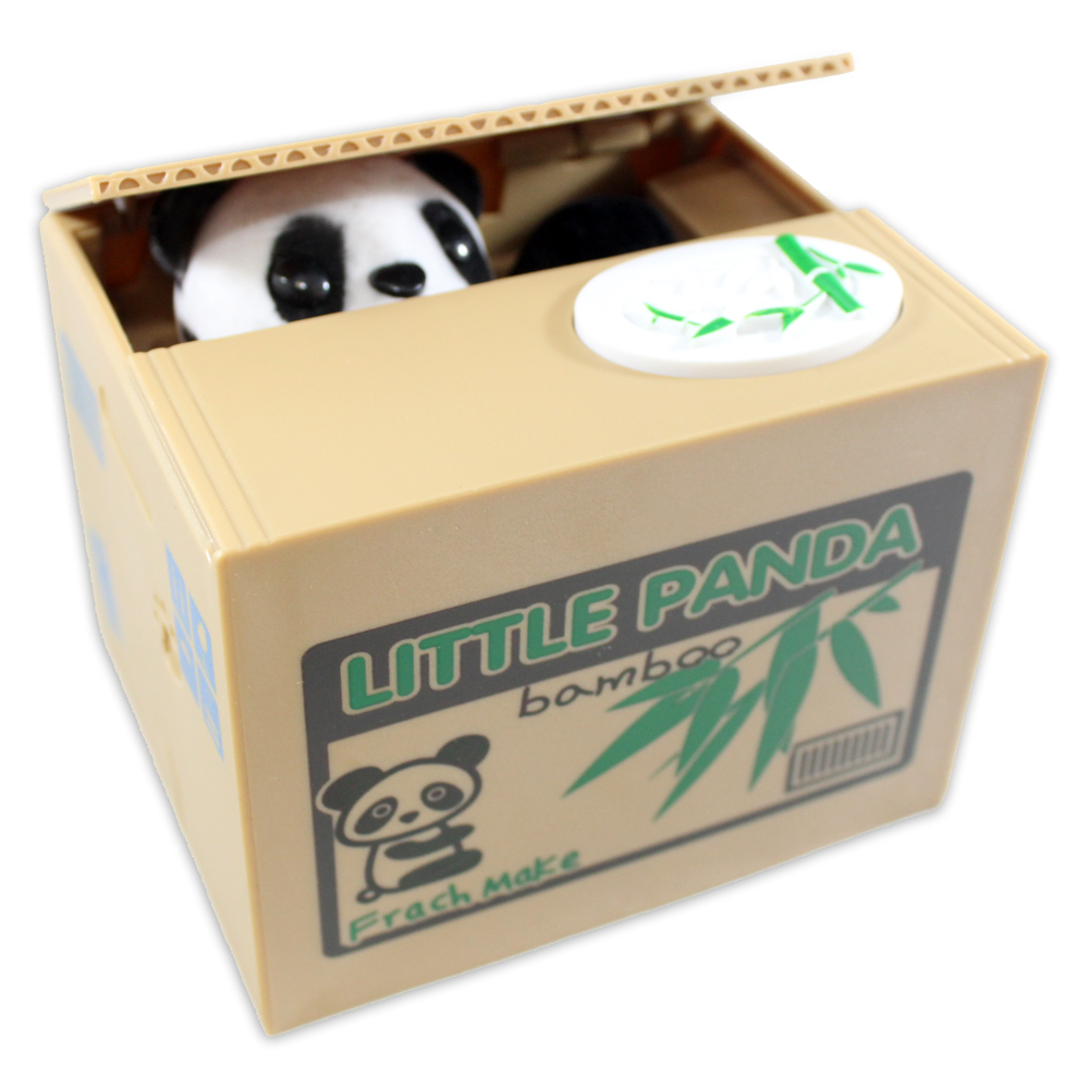 Panda Stealing Coin Bank