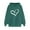 Green, variant on POTETI Womens Plus Size Hoodies Casual Long Sleeve Pullover Tops Sweatshirts
