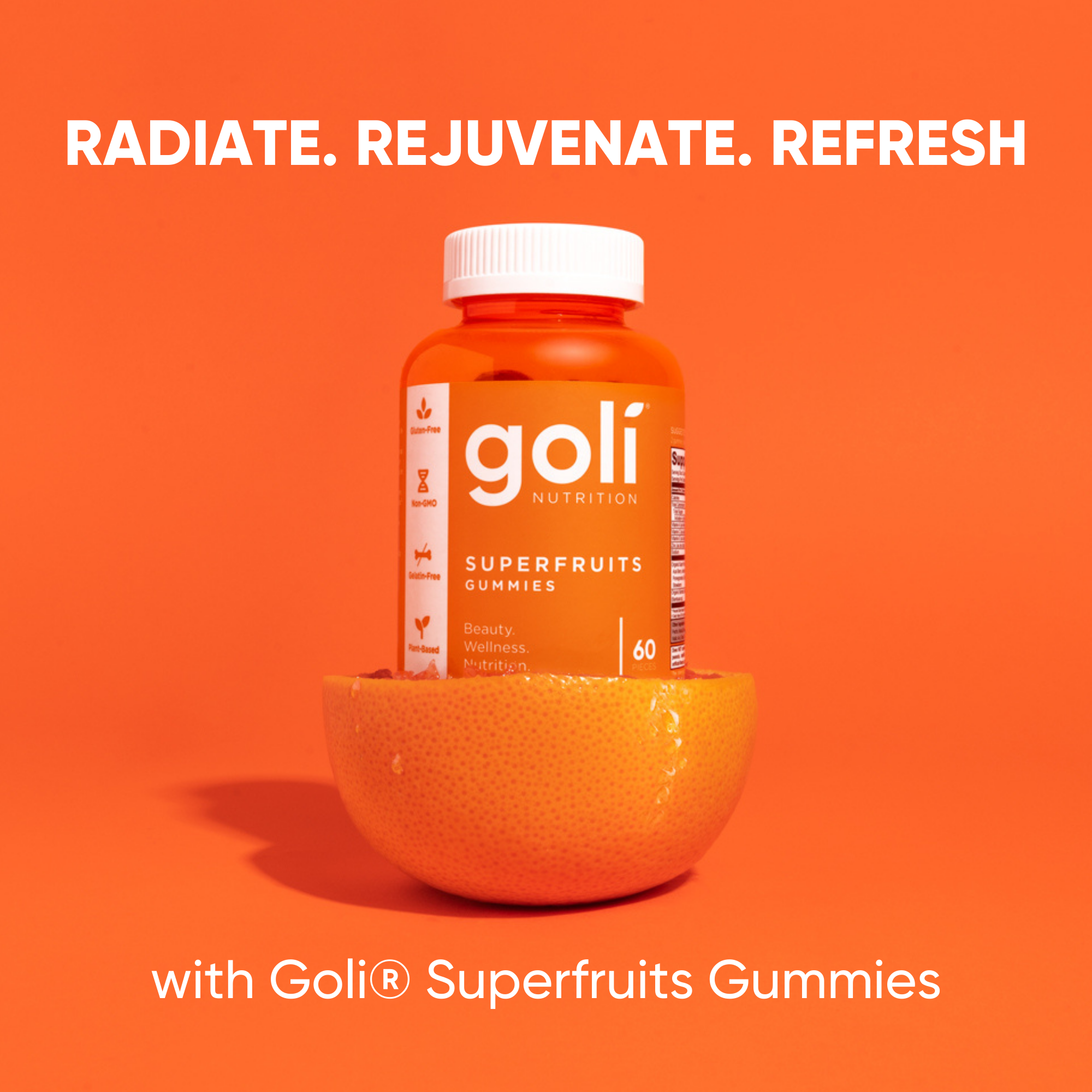 Goli Nutrition Super Fruits Gummies, Fruit Blend Flavor Dietary Supplement, 60 Count - image 5 of 9