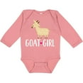 thumbnail image 3 of Inktastic Goat Girl Farm Animal Girls Long Sleeve Baby Bodysuit, 3 of 5