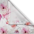 thumbnail image 3 of Ambesonne Floral Kitchen Curtains, Watercolor Spring Blooms, 55"x39", Pink Purple Coral, 3 of 3