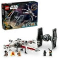 thumbnail image 1 of LEGO Star Wars TIE Fighter & X-Wing Mash-up Building Toy, Star Wars Gift for Kids with 2 Starfighters, 75393, 1 of 6