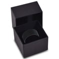 thumbnail image 4 of Charming Jewelers Tungsten Wedding Band Ring 12mm for Men Women Comfort Fit Black Pipe Cut Brushed Lifetime Guarantee Size 14, 4 of 5