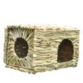thumbnail image 1 of NETSENG Extra Large Grass House for Rabbits,Hand Crafted Natural Grass Hideaway Foldable Bed Hut with Openings Playhouse for Bunny Guinea Pig Chinchilla Ferret for Play and Sleep 38cm*28cm*25cm, 1 of 4