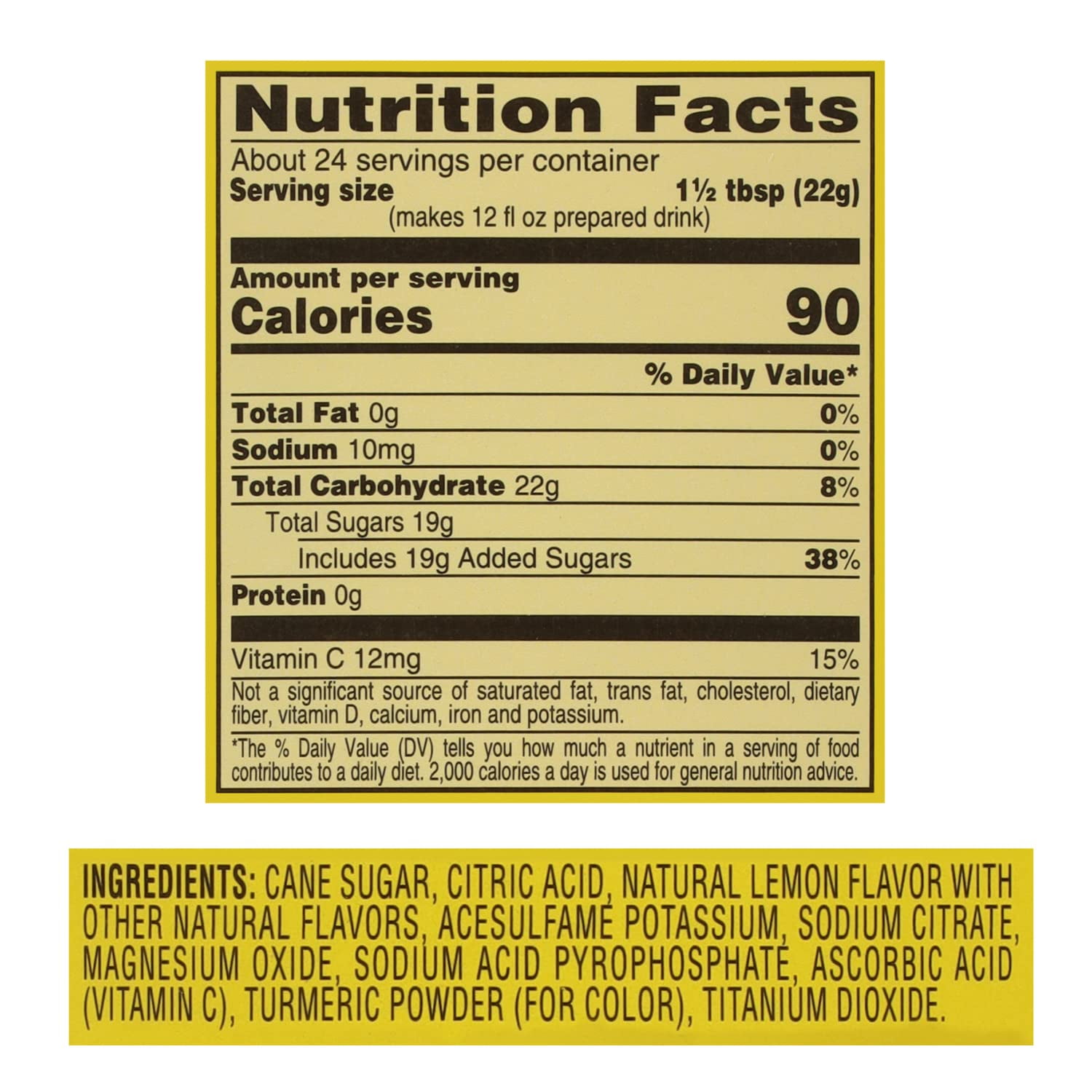 4C Powdered Drink Mix Canisters, Family Sized Bin, Thirst Quenching Flavors, 9 Quarts (Lemonade)