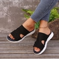 thumbnail image 3 of WIZUTIZ Womens Shower Shoes Soft Vintage Lightweight Summer Shoes for Women Slip on Sandals Platform Heels Wedge Sandals Shower Shoes Beach Slides Indoor Yoga Mat Shower Shoes for Older Women Gifts, 3 of 6