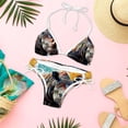 thumbnail image 6 of Rhinoceros Swimming Suit Bikini Set Bikinis, Detachable Sponge, Adjustable Strap, Two-Pack, Beach Pool Party Vacation Wear, 6 of 6