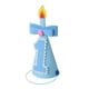 thumbnail image 1 of KAKOWELY Sombreros de fiesta de cumpleaños para niños, gorros de corona de príncipe kawaii para niñas y niños, accesorios para fotos de cumpleaños, decoración para fiestas (número 1 azul), 1 of 4