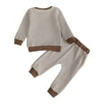 thumbnail image 6 of UYYX 18 Month Boy Clothes Toddler Suit For Boys Toddler Boy Sweatshirt Outfit Long Sleeve Shirt Jogger Pants Fall Outfits Winter Clothes Set 12-18 Months, 6 of 6