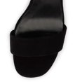 thumbnail image 4 of YDN Womens Open Toe Platform Sandals Chunky Mid High Heels with Rhinestone Studded Strap Dressy Casual Party Daily Shoes Size 7 Black, 4 of 4