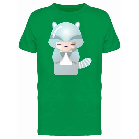 Kokeshi Raccoon Doll Tee Men's -Image by Shutterstock