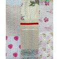 thumbnail image 2 of Indian Handmade Patchwork Kantha Quilt, Vintage Cotton,Silk Kantha Gudri,Decorative Hand Stitch Bedspread, Throw Blanket Size ( Double 90" x 108"), 2 of 5