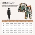 thumbnail image 4 of Vsdgher Abstract Dalmatian Art Pajamas Set Long Sleeve Sleepwear Womens Button Down Nightwear Pj Sets-Small, 4 of 7