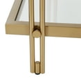 thumbnail image 3 of Evelyn&Zoe Inez 20" Wide Square Side Table, Brass, 3 of 10