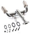 thumbnail image 2 of CNC Metal 2X Twin Exhaust Pipe with Muffler for 1/5 Rovan Baja, 2 of 5