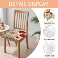 thumbnail image 2 of Pioneer Flower Seat Covers for Dining Room Chairs Set Of 6,Stretch Printed Washable Chair Seat Cover with Elastic Ties and Button,Removable Waterproof Couch Cushion Covers, 2 of 6