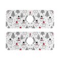 thumbnail image 7 of Yayeee Faucet Mat for Kitchen Sink 14.7" Diatomite Long Splash Guard Pad, Black Cartoon Snowmen, 2 Pack, 7 of 7