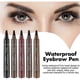 thumbnail image 2 of 4 Fork Wild Water Eyebrow Pen Modified Eyebrow Waterproof Sweat-Resistant Filled Eyebrows Natural Plump Multicolor, 2 of 5
