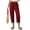 8# Wine, variant on Capri Pants for Women Linen Barrel Petite Pants High Waisted Pull On Elastic Waist Casual Summer Capris Beach Vacation Trouser Wine XL