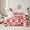 Red White, variant on Castle Fairy Gingerbread Man Girl 7-Piece Twin Bedding Sets,Christmas Tree Bowknot Bedding Comforter Set,Geometric Lattice Breathable Sheet Sets,Lightweight Room Decor