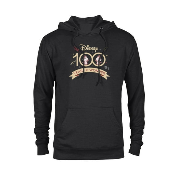 Disney 100 Years of Wonder Chip 'n Dale Muted Cute D100 - Pullover Hoodie for Adults - Customized-Black